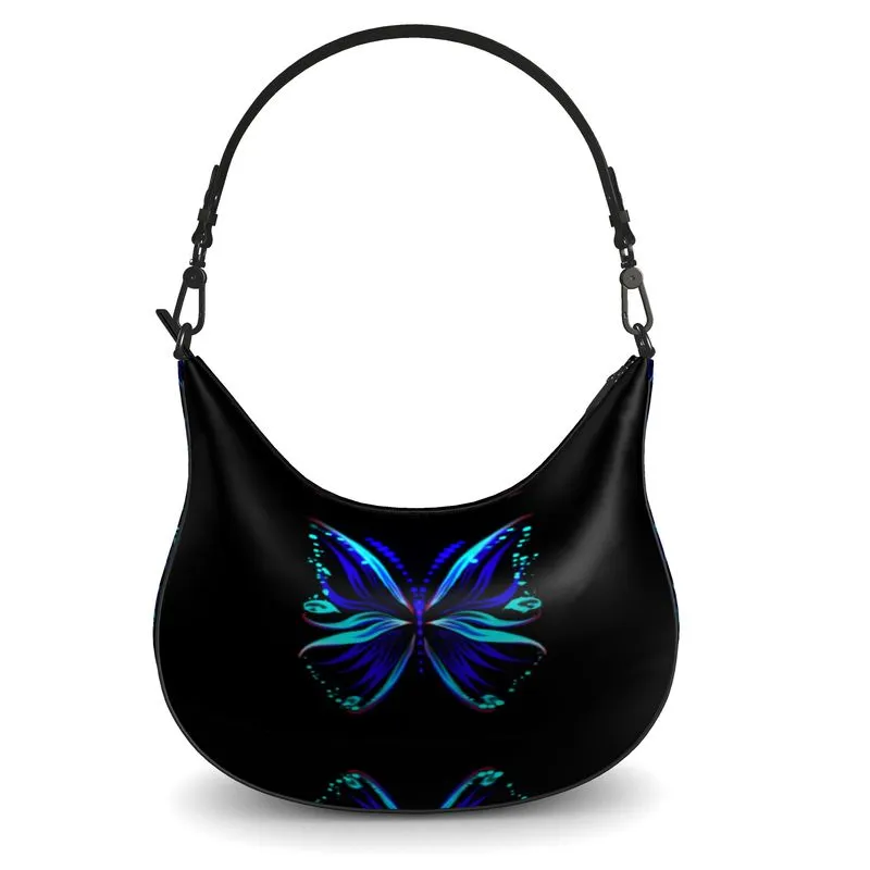 "Flutter" Custom Curve Hobo Bag