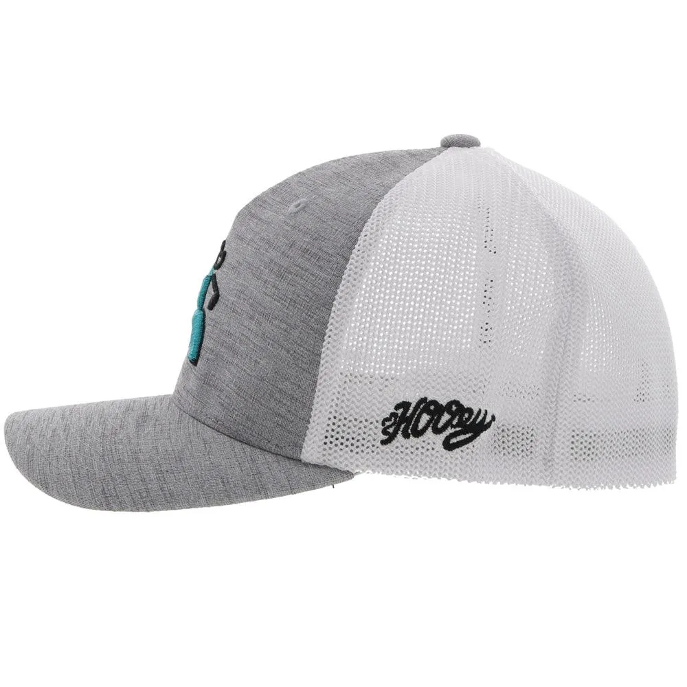 "Golf" Grey/White Flexfit Hat