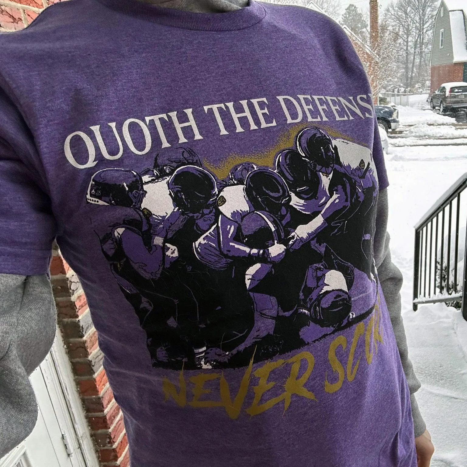 Quoth The Defense (Purple) / Shirt