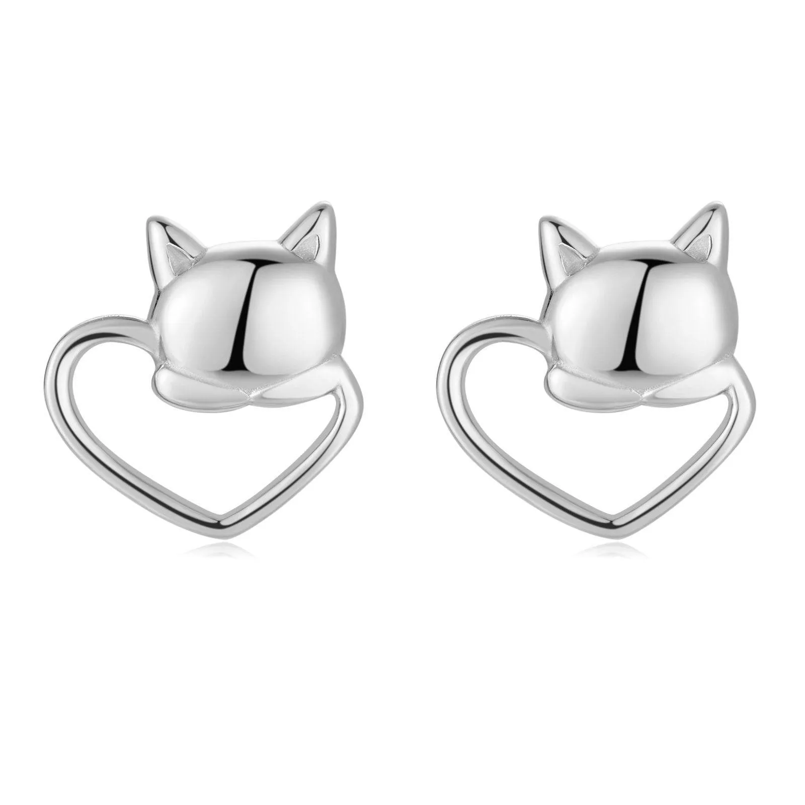 "Heart Cat" Earrings