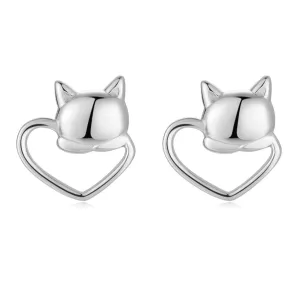 "Heart Cat" Earrings