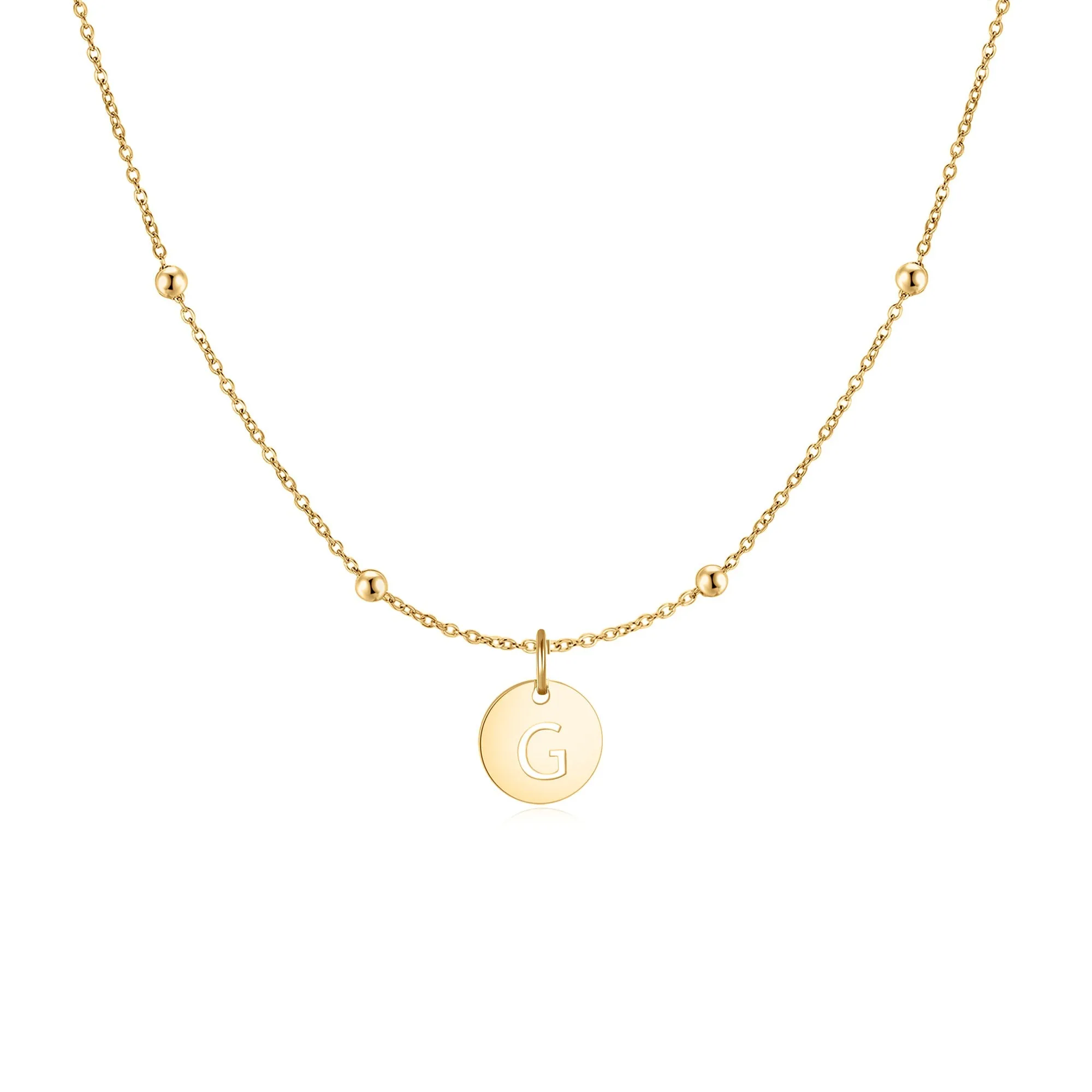 "Initial Circle" Necklace