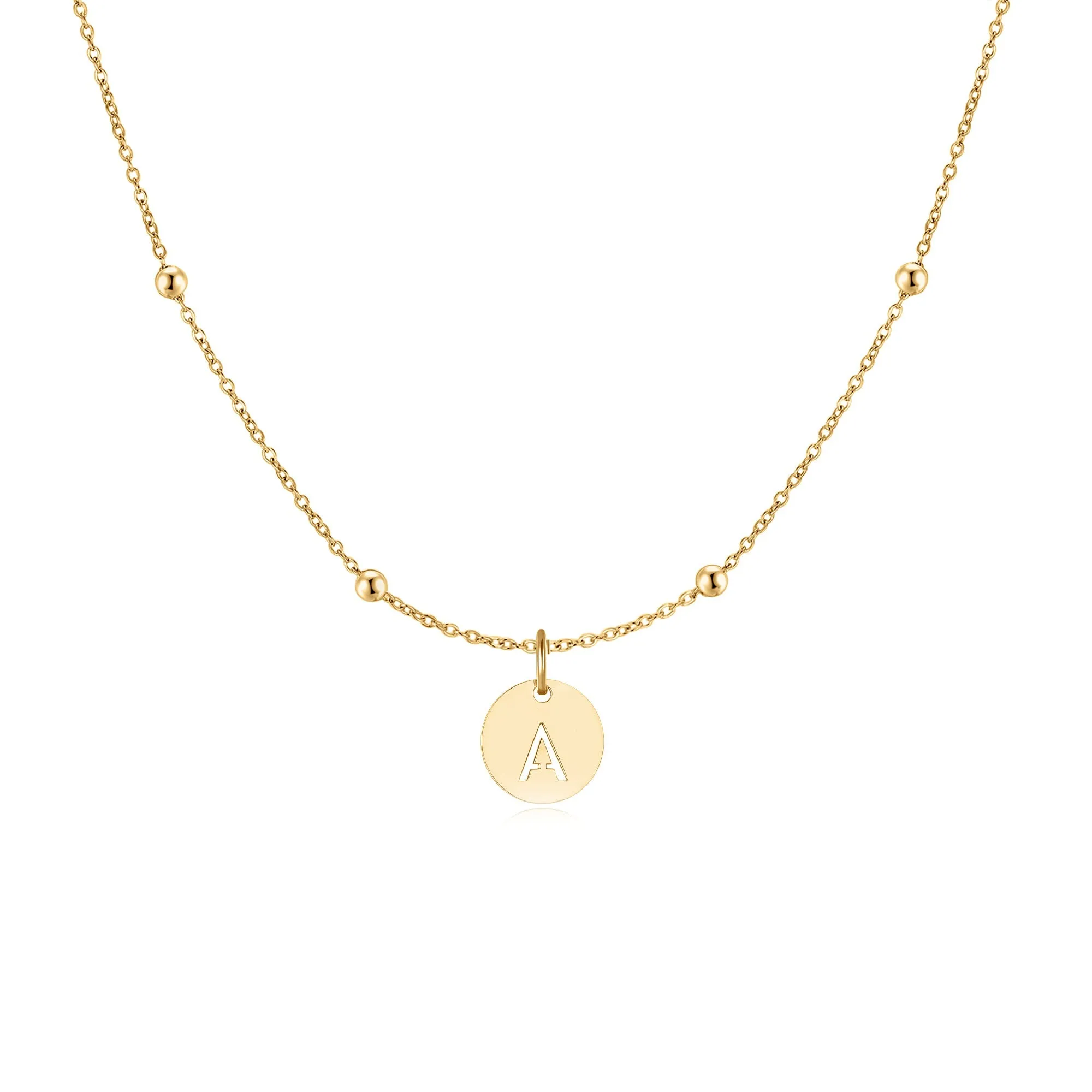 "Initial Circle" Necklace