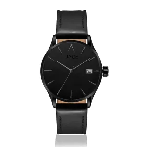 "JAKARTA" MEN`S LEATHER BAND WATCH