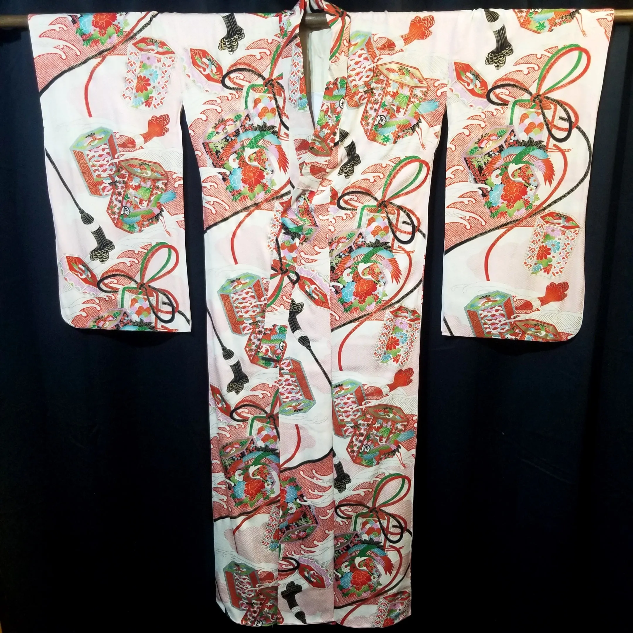 "Kai Awase" Vintage Girl's Kimono