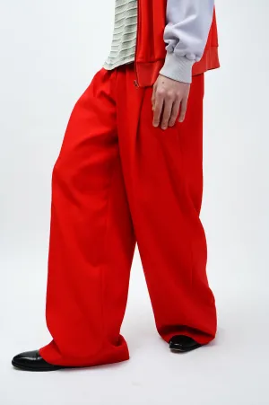 "LAURUSTINUS" -Polyester Baggy Slacks-