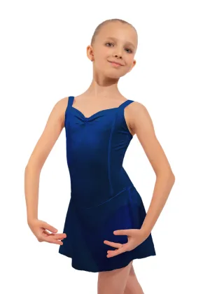 "Little Emrald" Youth Dance Dress (Light Navy)