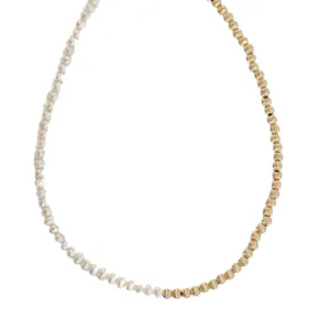 "LIV" 14k gold-filled & pearl beaded Choker/Necklace