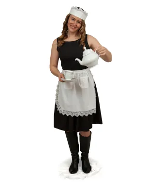 "Maid Costume" White Lace Headband & Small Lace Apron Costume Set