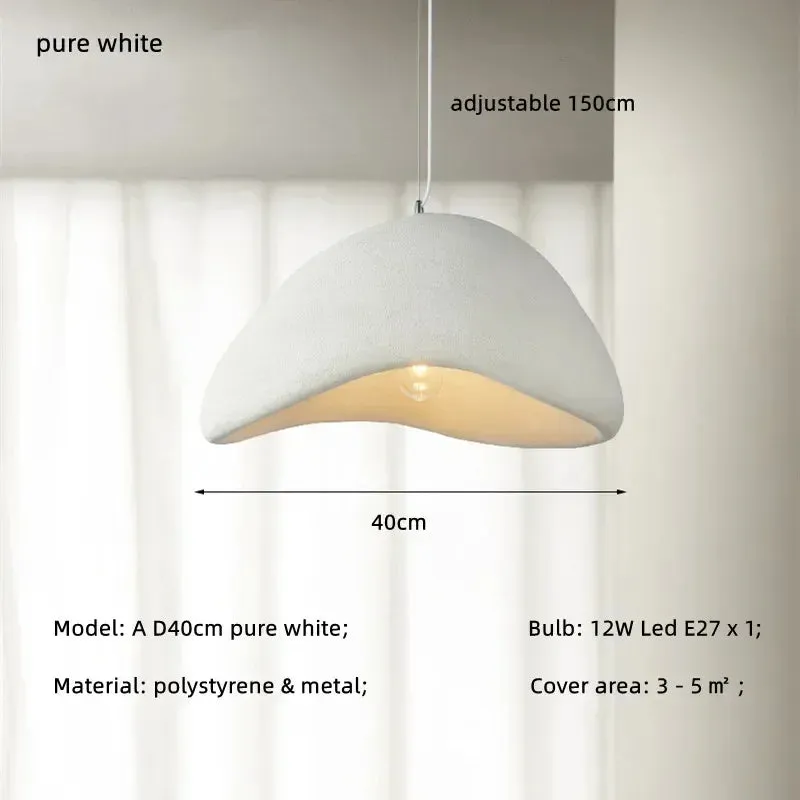 "Mansion Wabi Sabi LED Pendant Lamps: Minimalist Art Chandelier for Home, Restaurant, Loft"