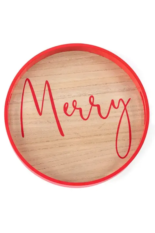 "Merry" Serving Tray