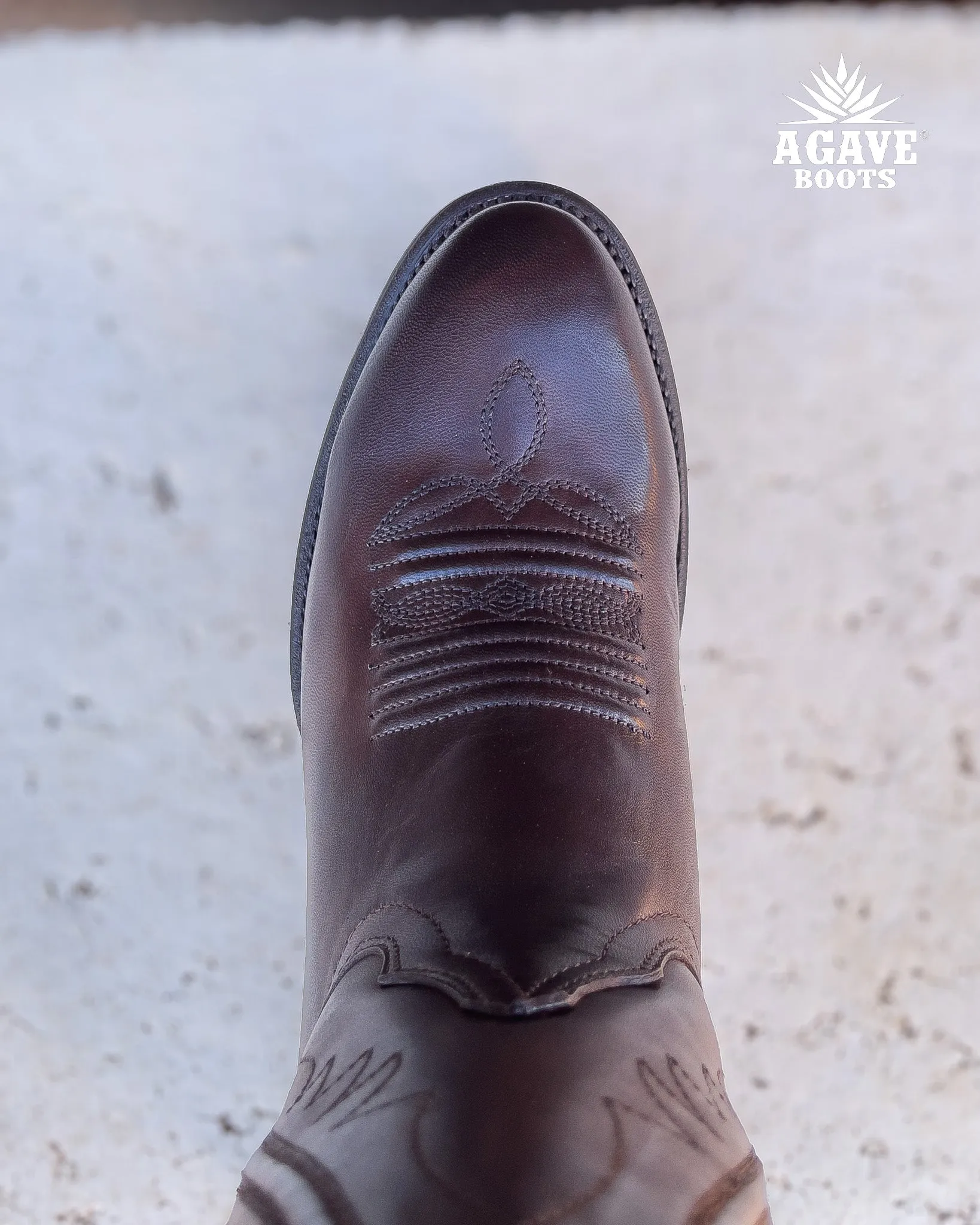 "MESTIZO" BROWN | MEN ROUND TOE COWBOY BOOTS