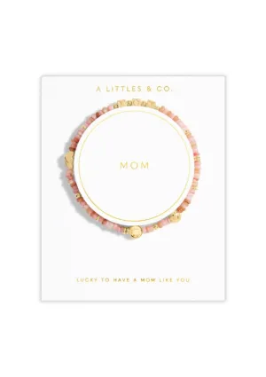 "Mom" Gold Stretch Bracelet