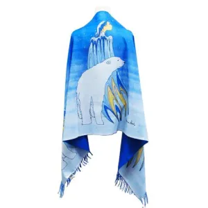 "Mother Winter" Art Print Shawl, artwork by Native artist Maxine Noel