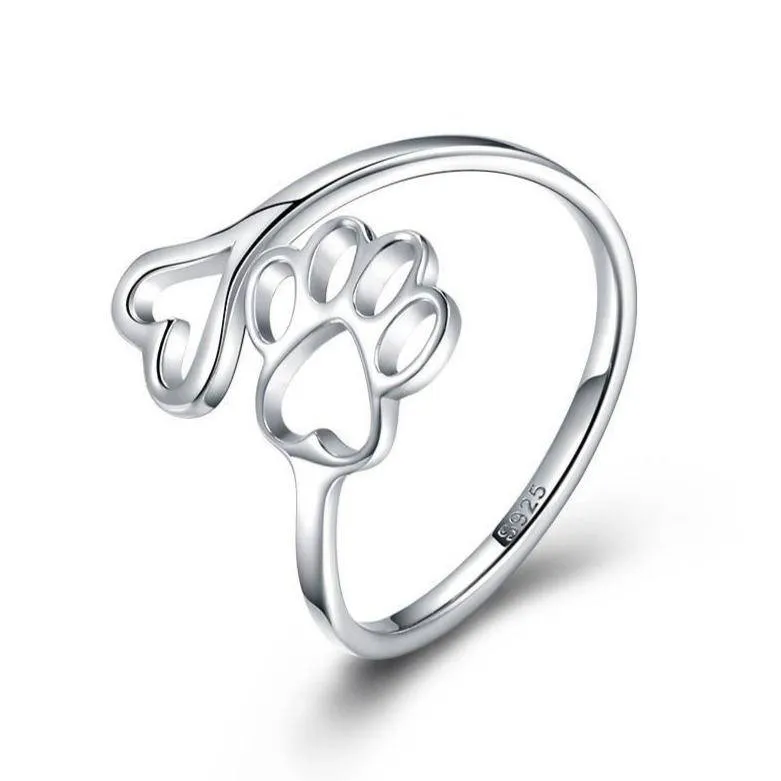 "Paw Print Love" Ring