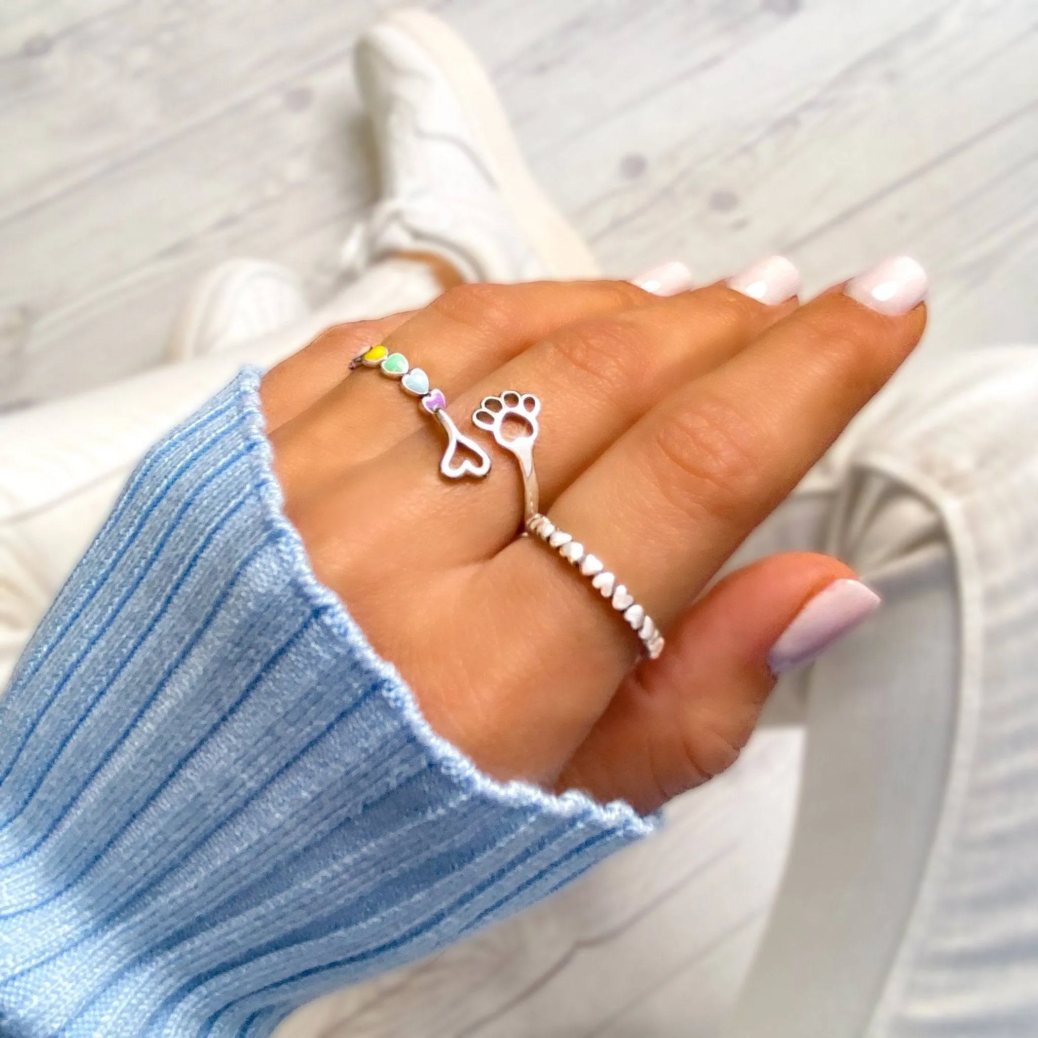 "Paw Print Love" Ring