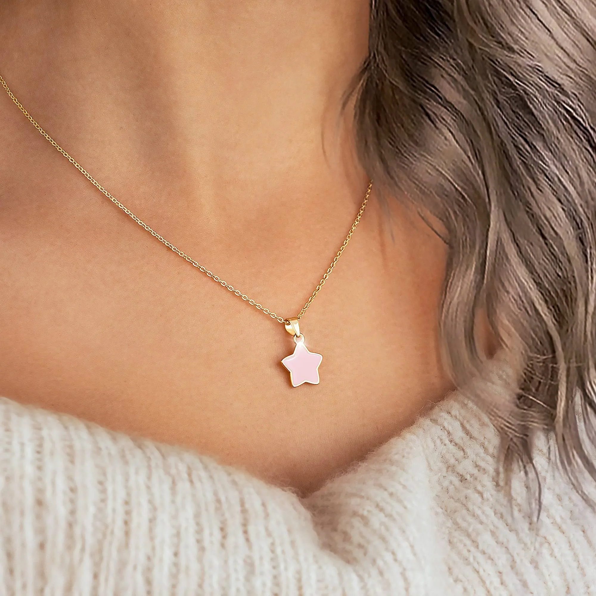 "Pink Star" Necklace