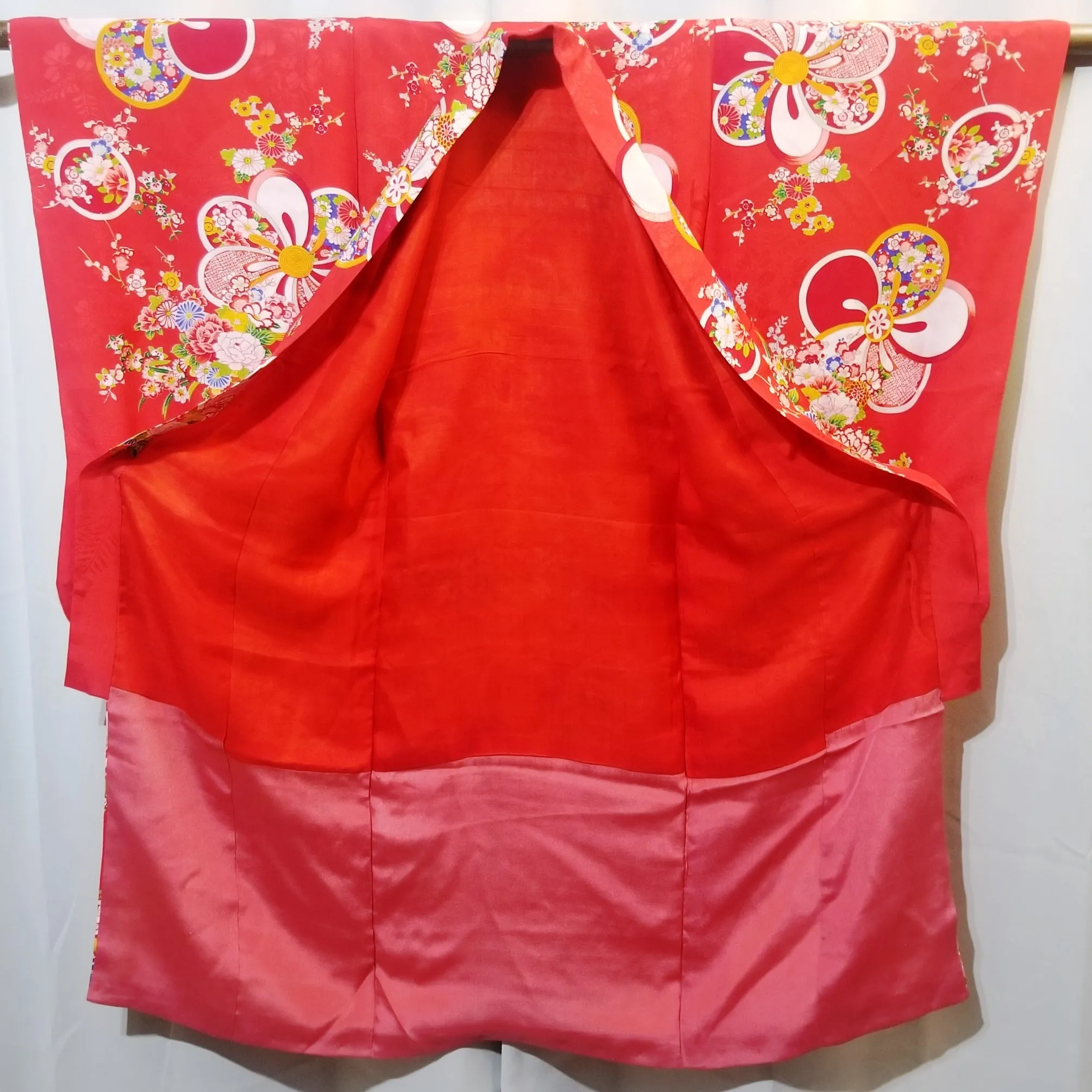 "Pinwheel Blossoms" Vintage Girl's Kimono