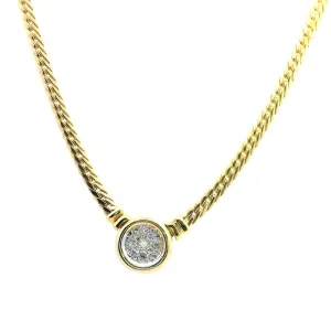 "Romantic Valentine Day Special: 9ct Yellow Gold Diamond Necklace"