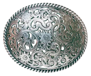 "Rose Filigreed" Belt Buckle