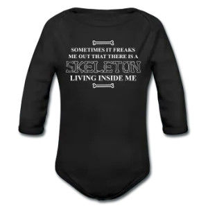 "Skeleton Inside Me" - Baby Long Sleeve One Piece