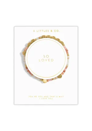 "So Loved" Silver Stretch Bracelet