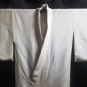 "Solid Ivory" Vintage Japanese Kimono