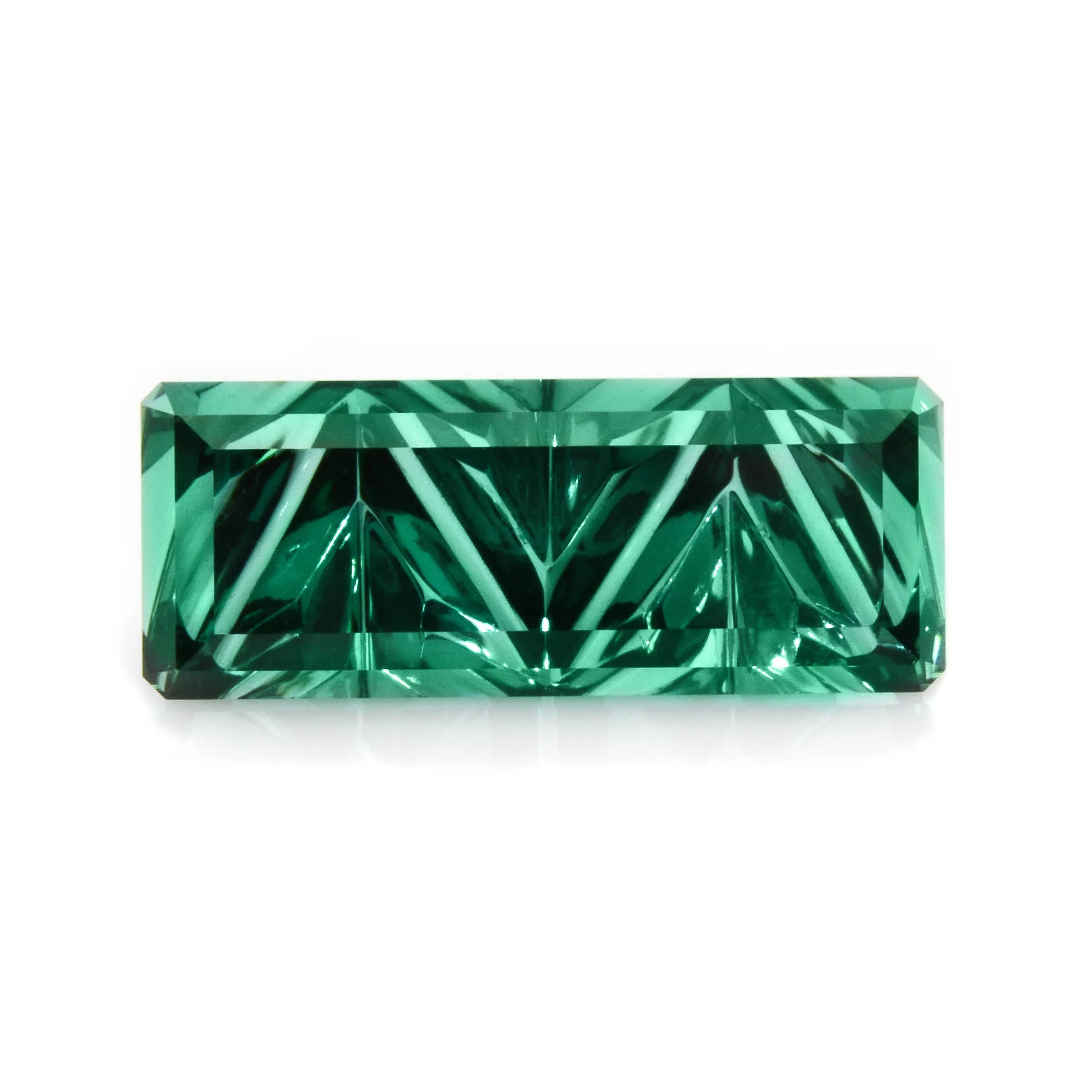 "Star Bright" Cut Green Tourmaline By Chris Wolfsberg