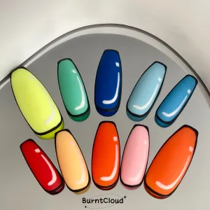 "They Are Real" Hot Ins 2D Comic Book Rainbow Nails | 03 Custom Handpainted Press on Nails