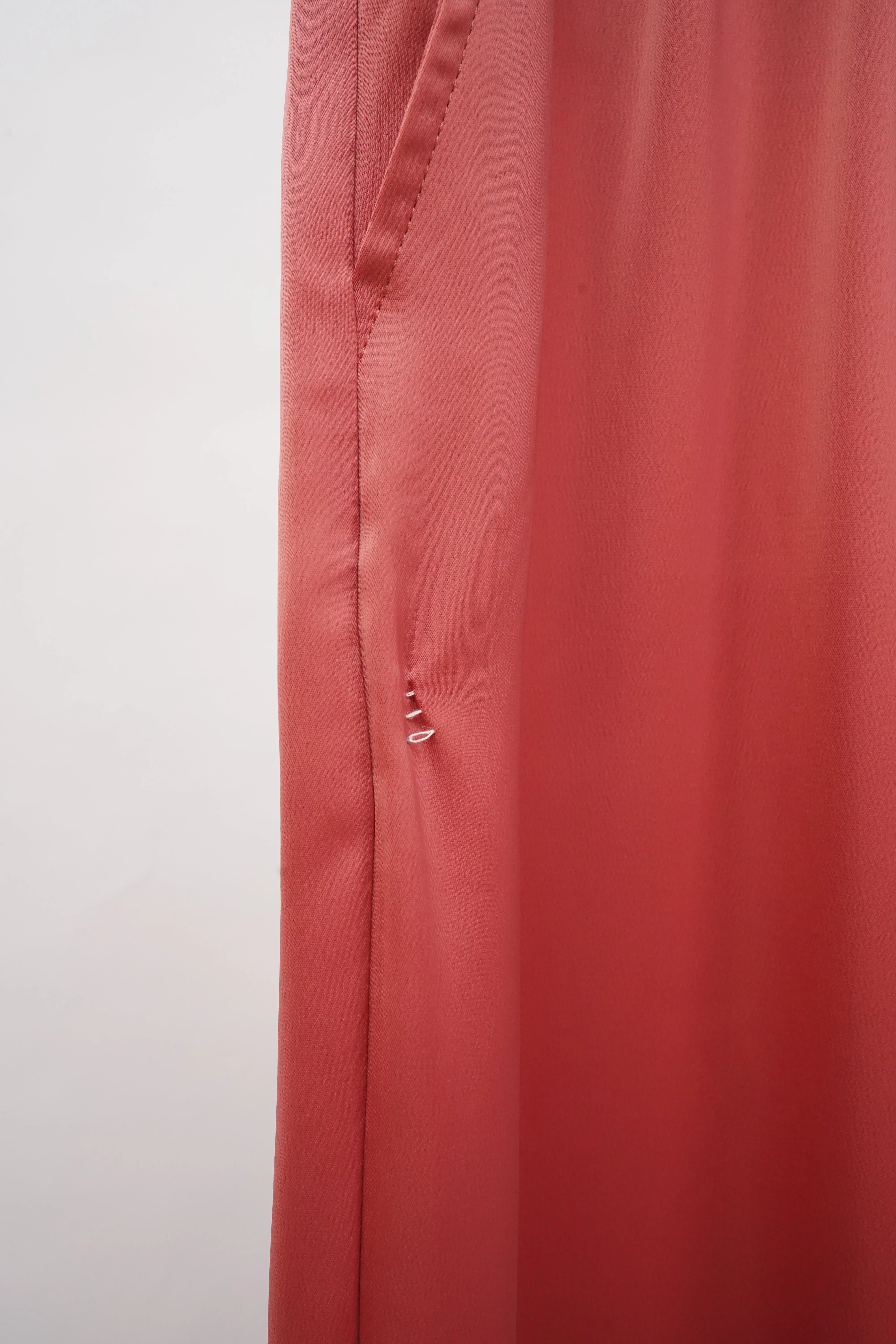 "UNKNOWN" -Polyester Wide Easy Pants-