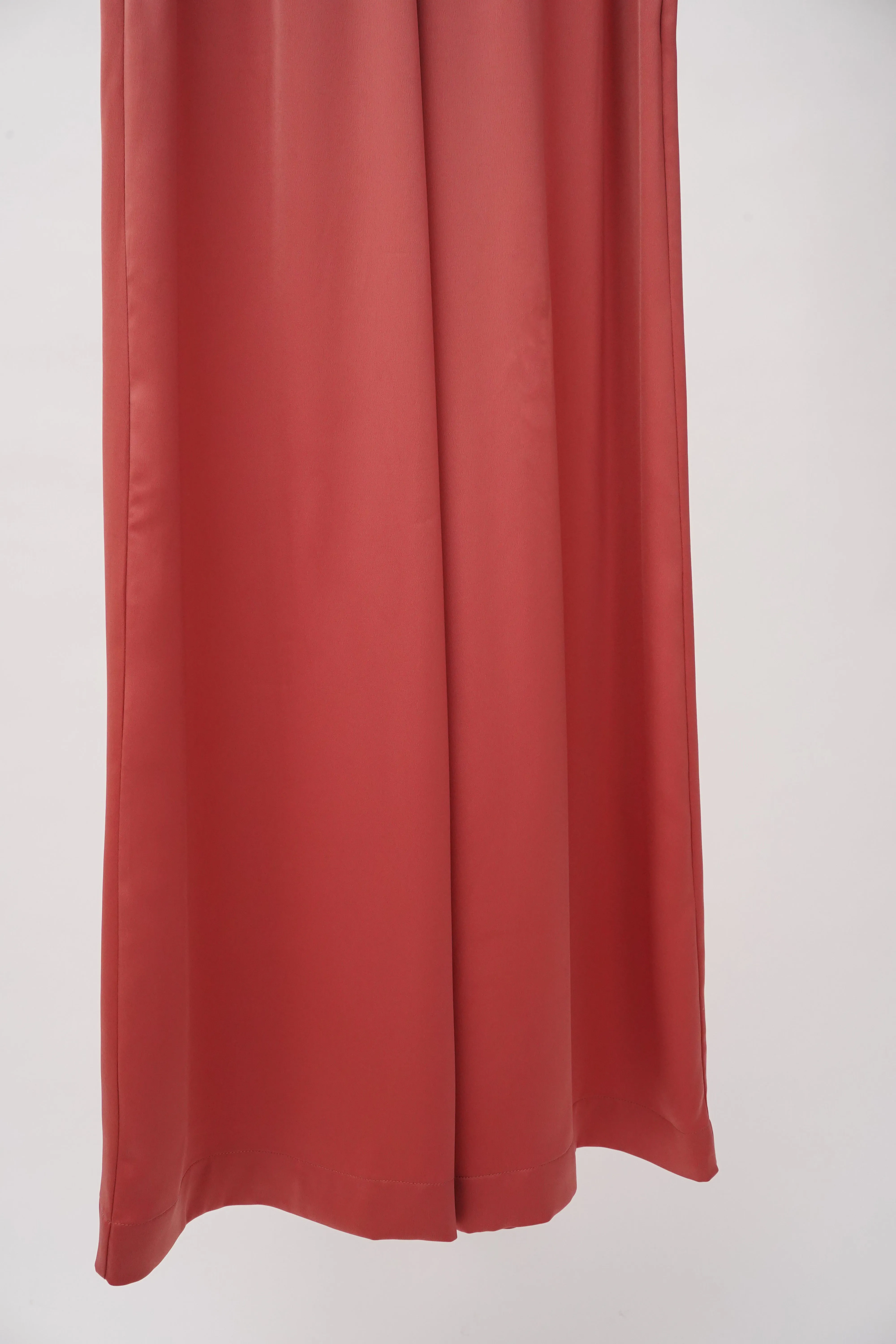 "UNKNOWN" -Polyester Wide Easy Pants-