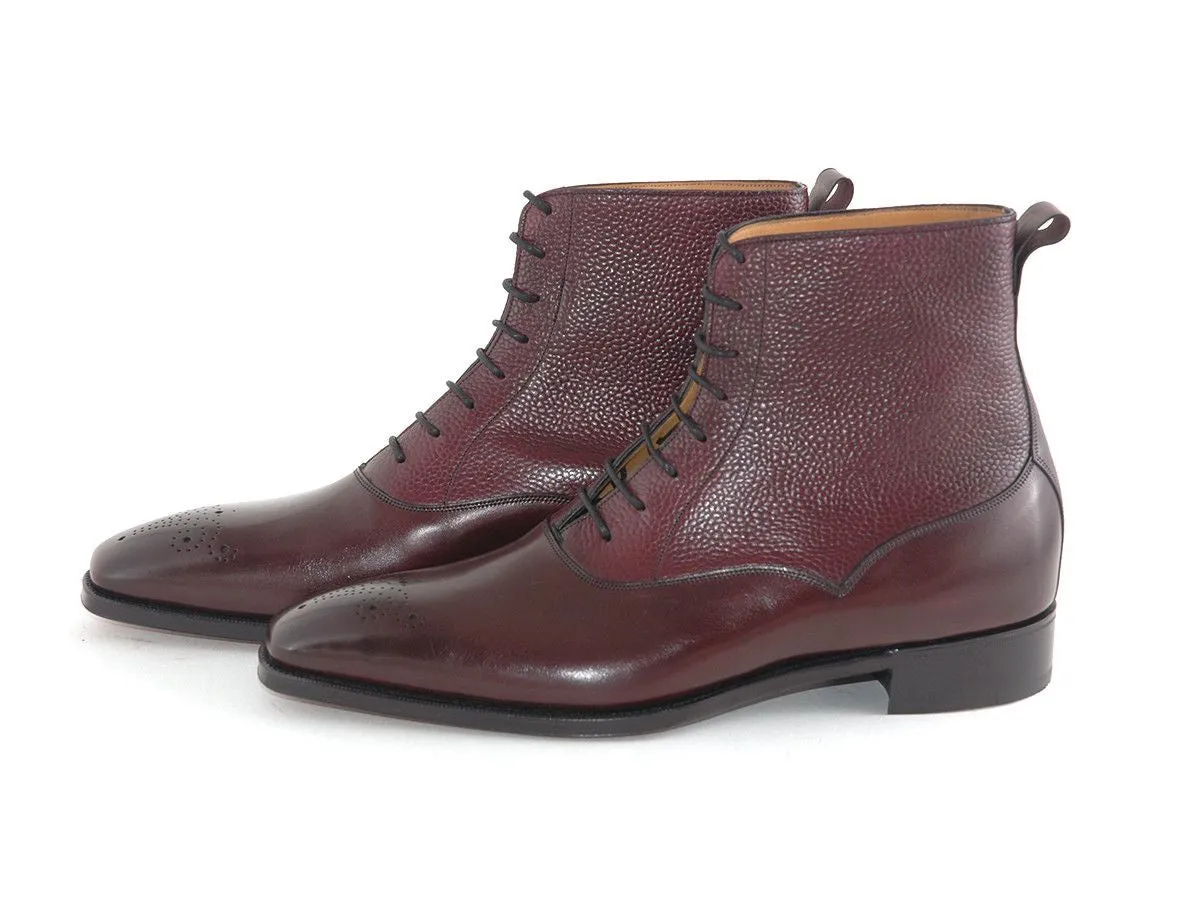 "Wigmore" Boots in Vintage Rioja Calf & Highland Grain - TG73