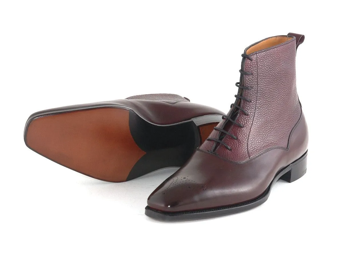 "Wigmore" Boots in Vintage Rioja Calf & Highland Grain - TG73