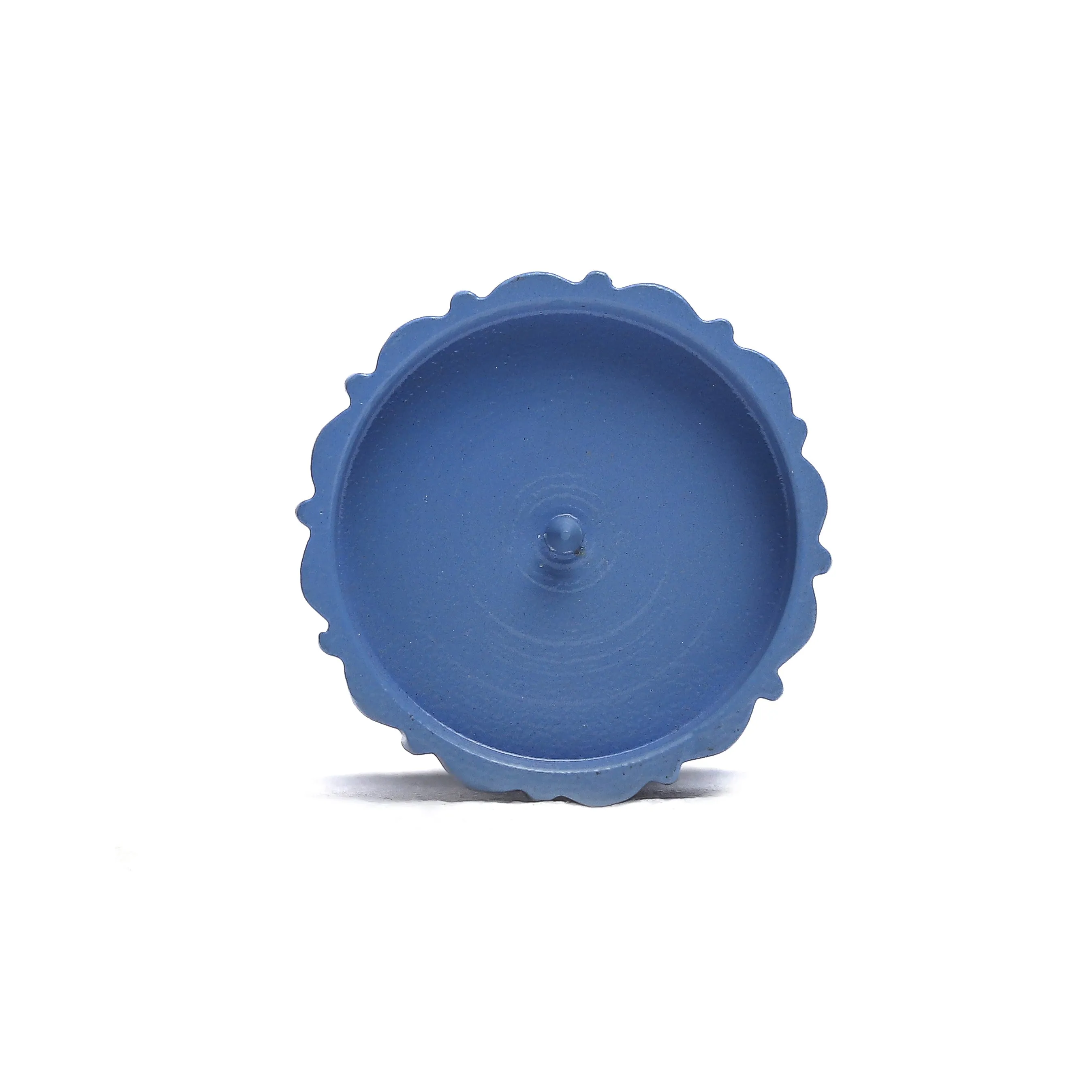 Qutub  Azure Blue Candle Stand - L