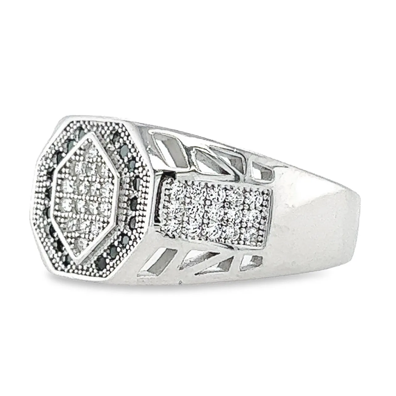 R486 Designer Bling Men's Ring