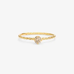 R9003BR | 3.5mm Brown Diamond Homespun Solitaire Ring