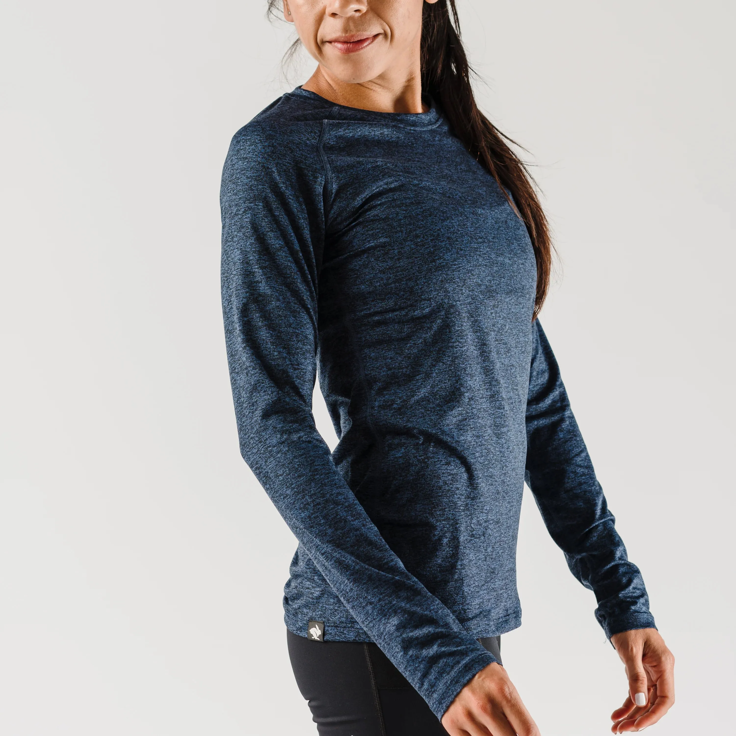 rabbit | EZ Tee Long Sleeve | Women's | Eclipse Heather