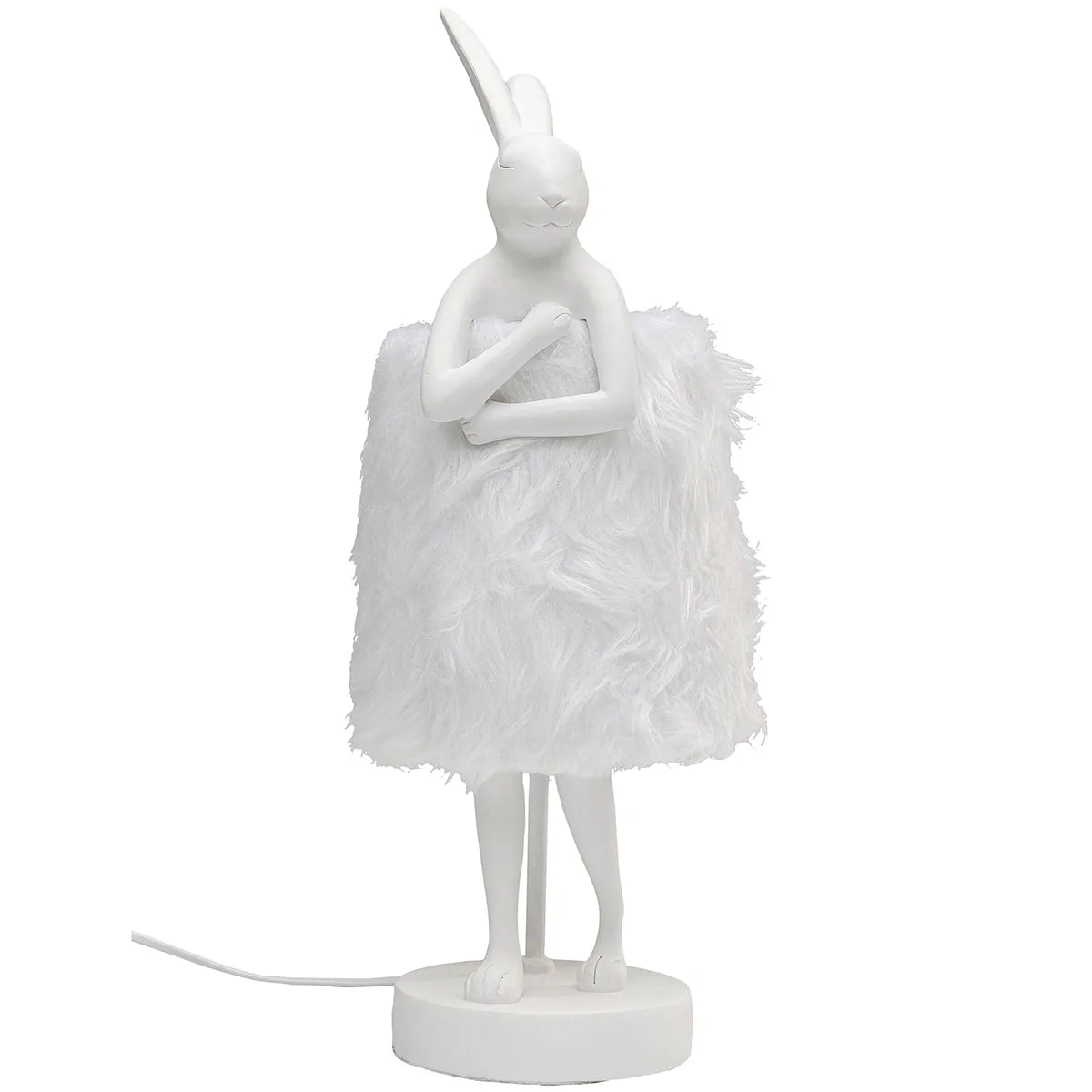 Rabbit Fur Animal Table Lamp