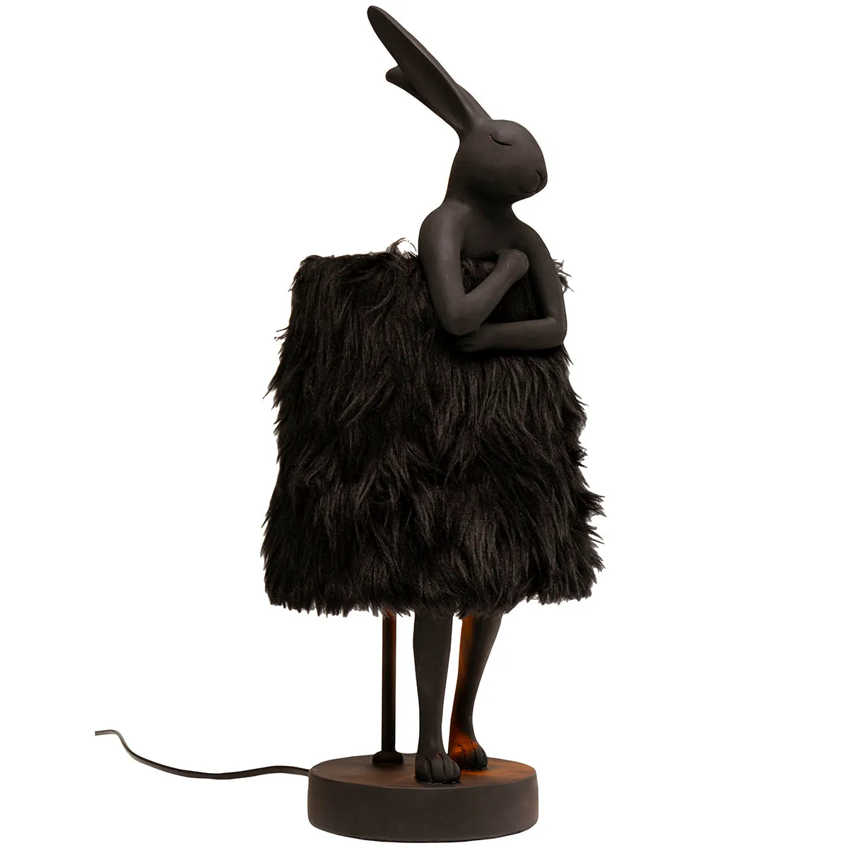 Rabbit Fur Animal Table Lamp