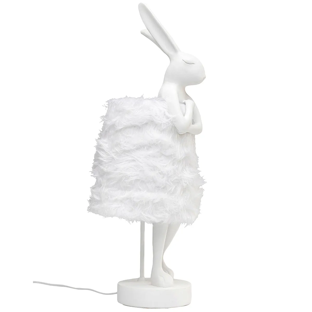 Rabbit Fur Animal Table Lamp