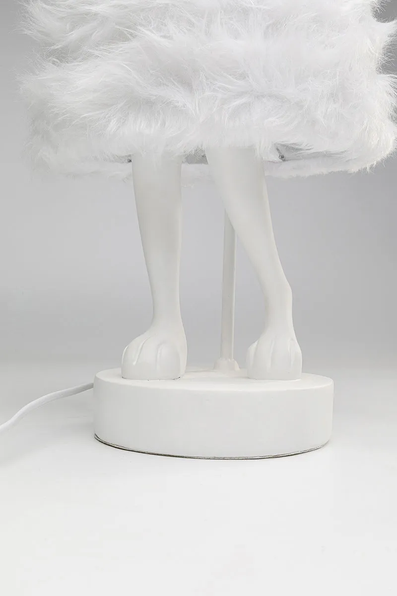 Rabbit Fur Animal Table Lamp