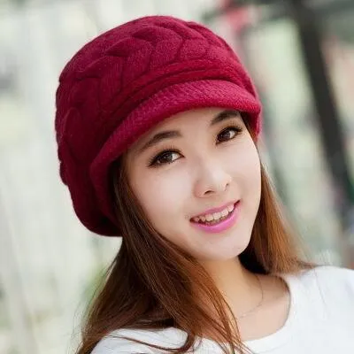 Rabbit Fur Autumn And Winter Casual Warm Knitted Winter Beanie