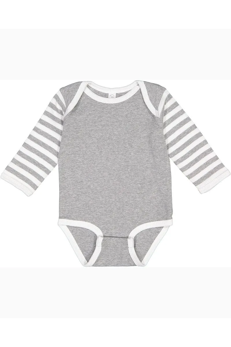 Rabbit Skins 4411: Infant Long-Sleeve Baby Rib Bodysuit