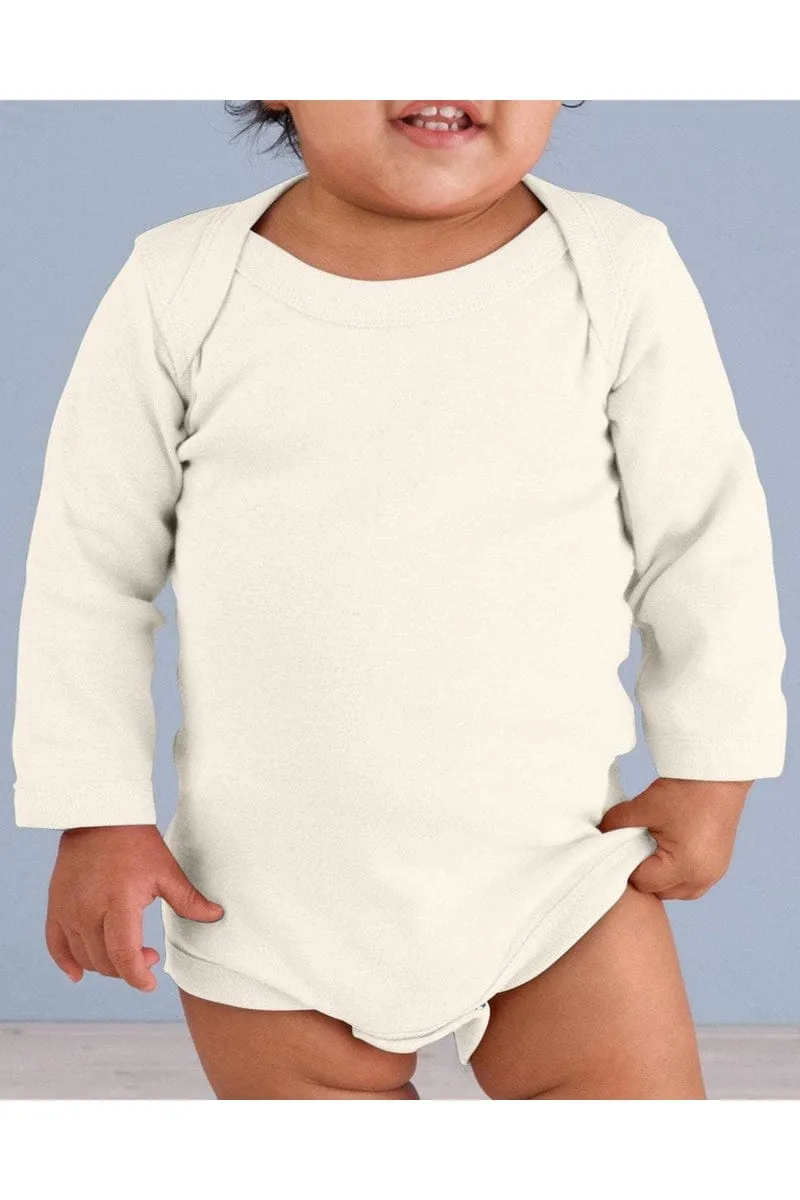 Rabbit Skins 4411: Infant Long-Sleeve Baby Rib Bodysuit