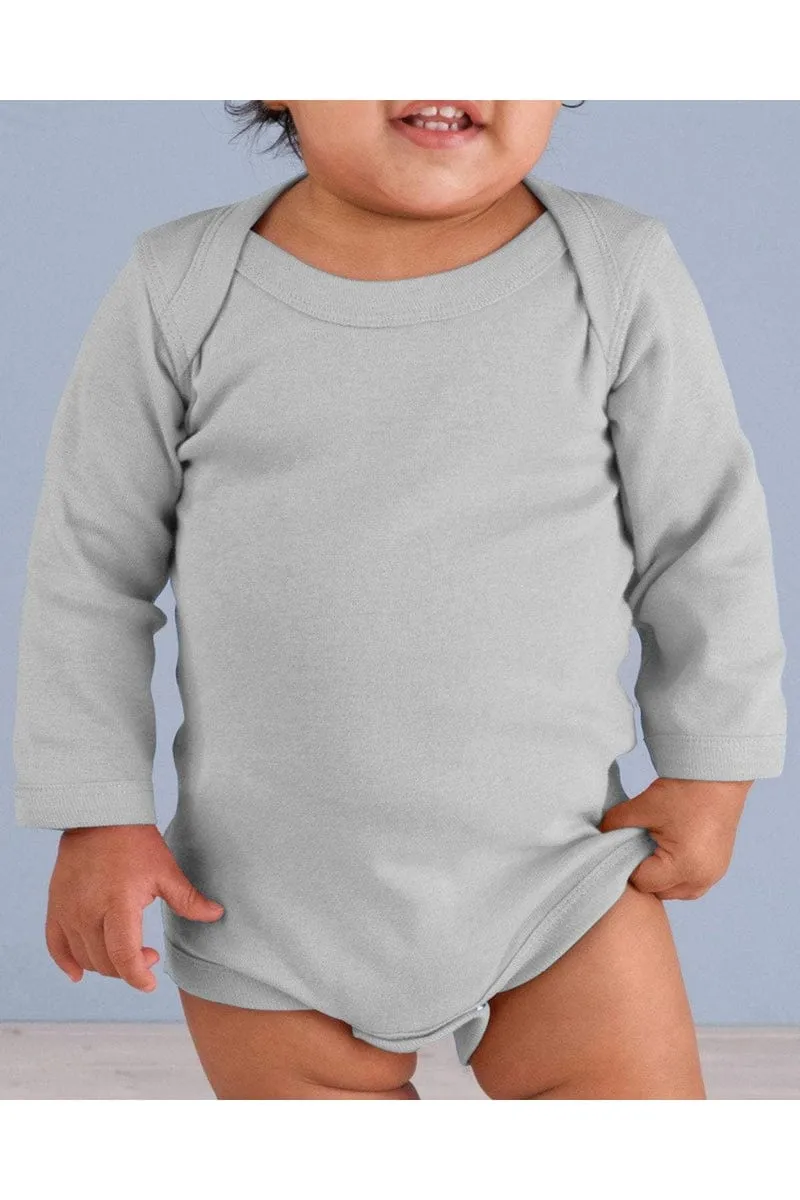 Rabbit Skins 4411: Infant Long-Sleeve Baby Rib Bodysuit