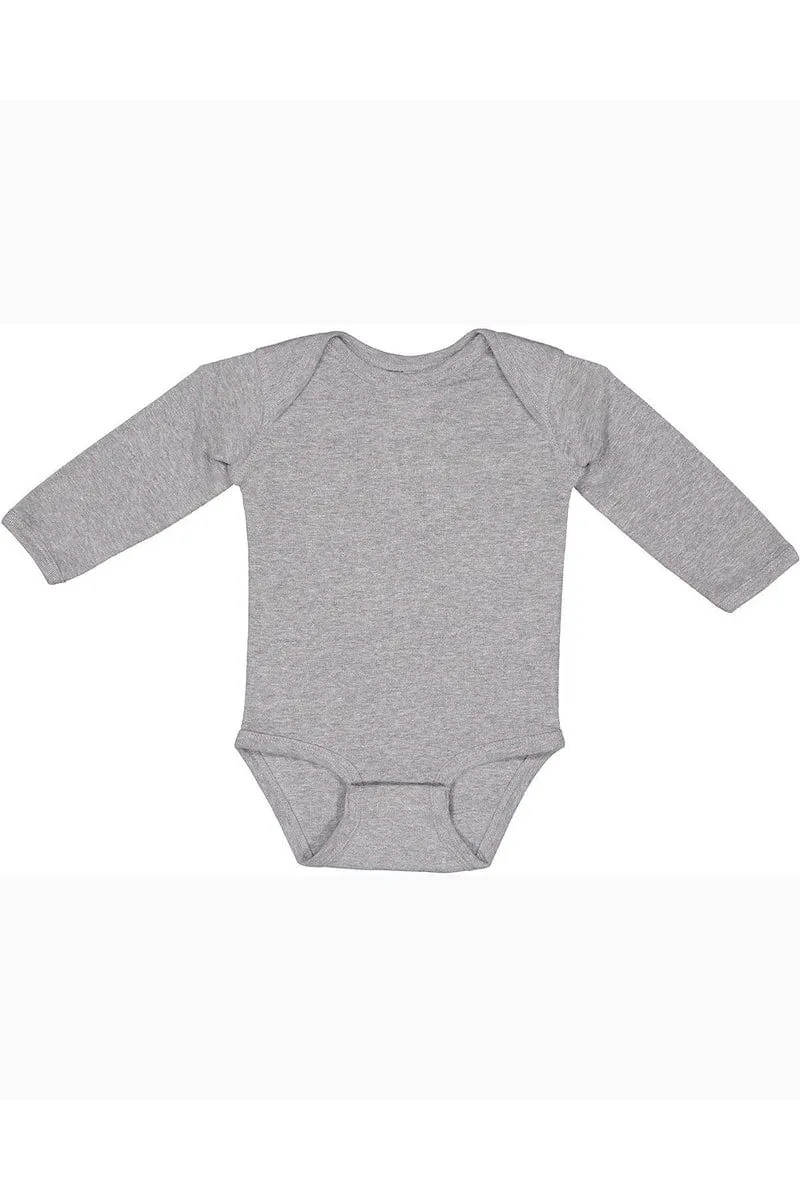 Rabbit Skins 4411: Infant Long-Sleeve Baby Rib Bodysuit