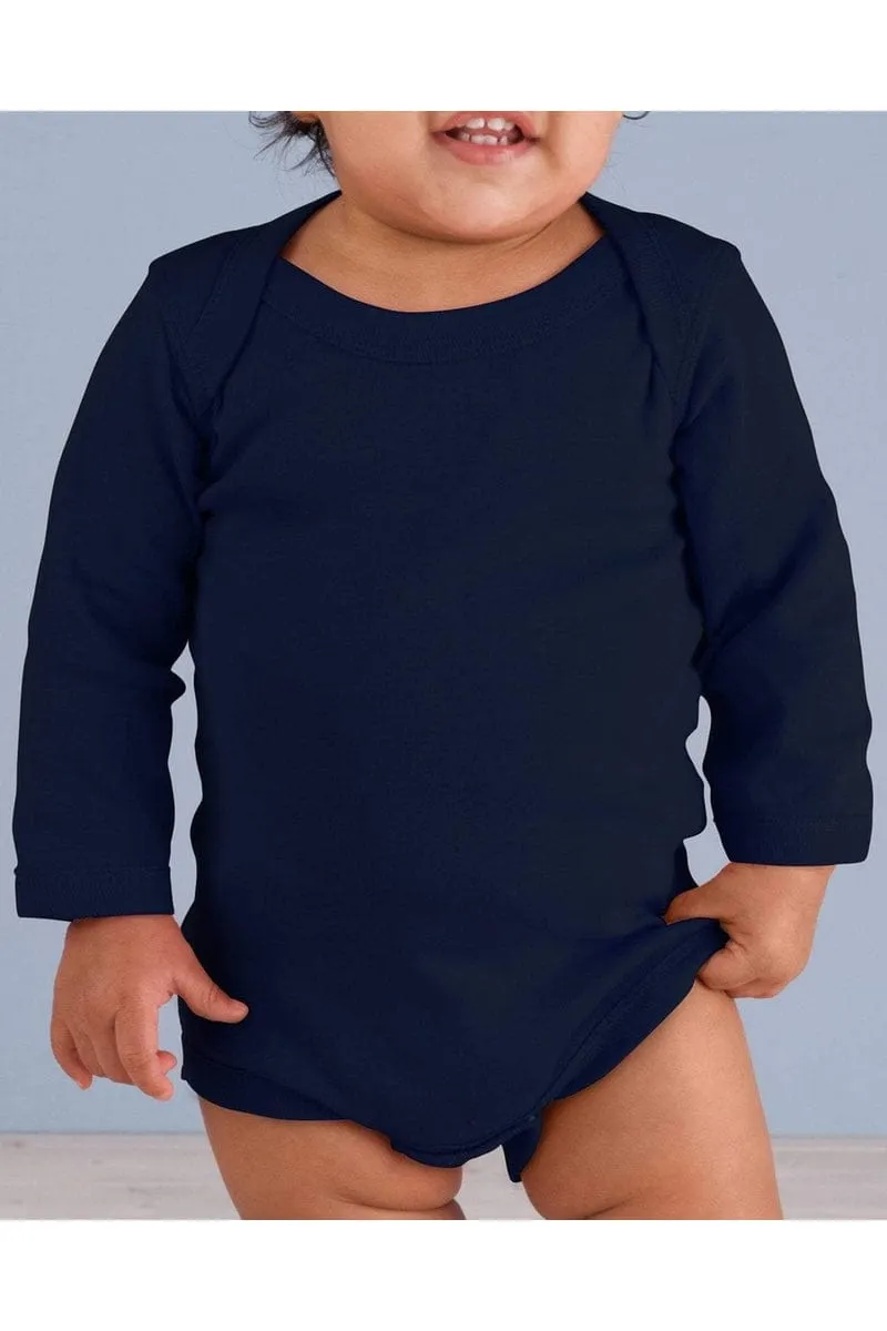 Rabbit Skins 4411: Infant Long-Sleeve Baby Rib Bodysuit