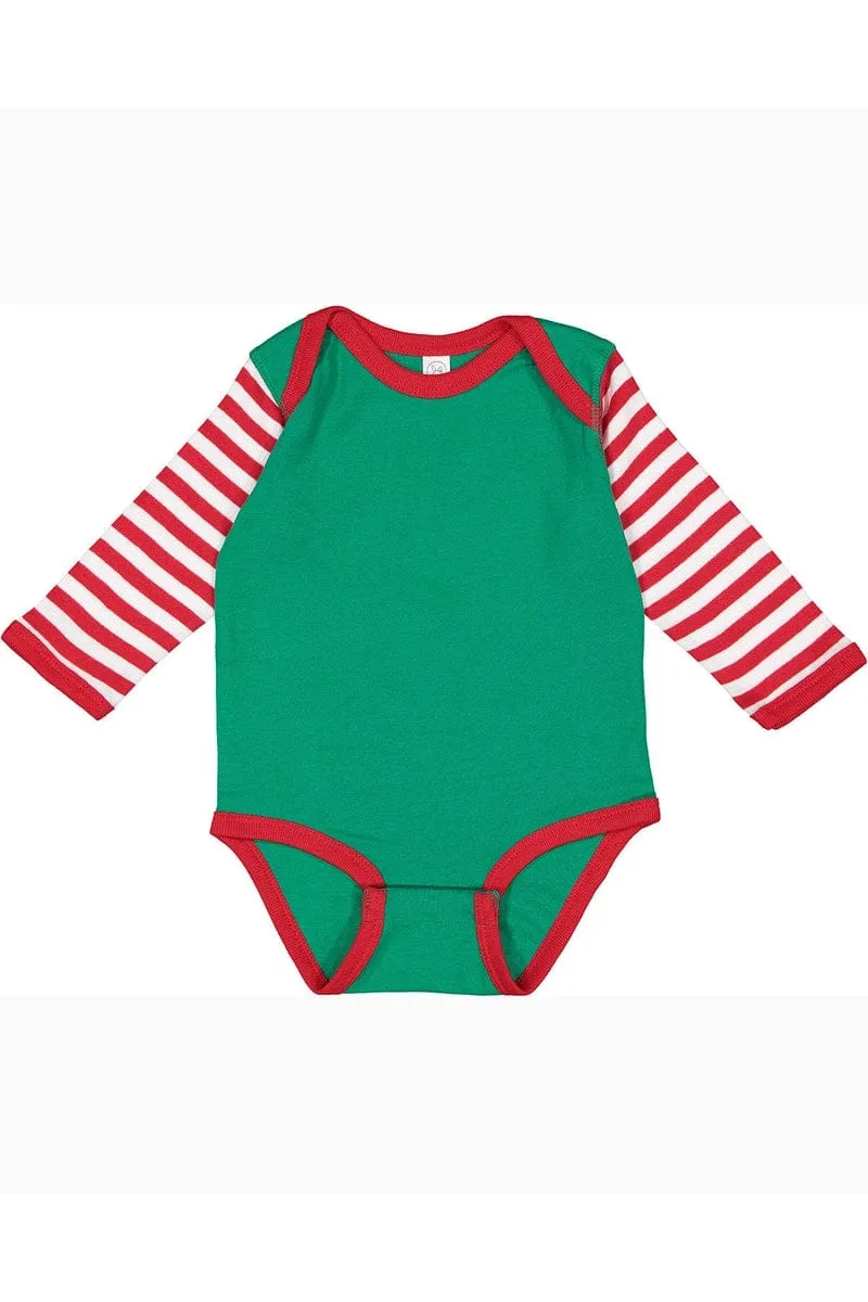 Rabbit Skins 4411: Infant Long-Sleeve Baby Rib Bodysuit