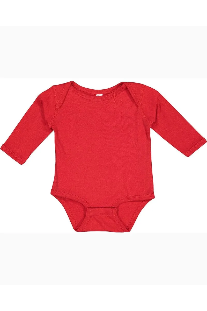 Rabbit Skins 4411: Infant Long-Sleeve Baby Rib Bodysuit