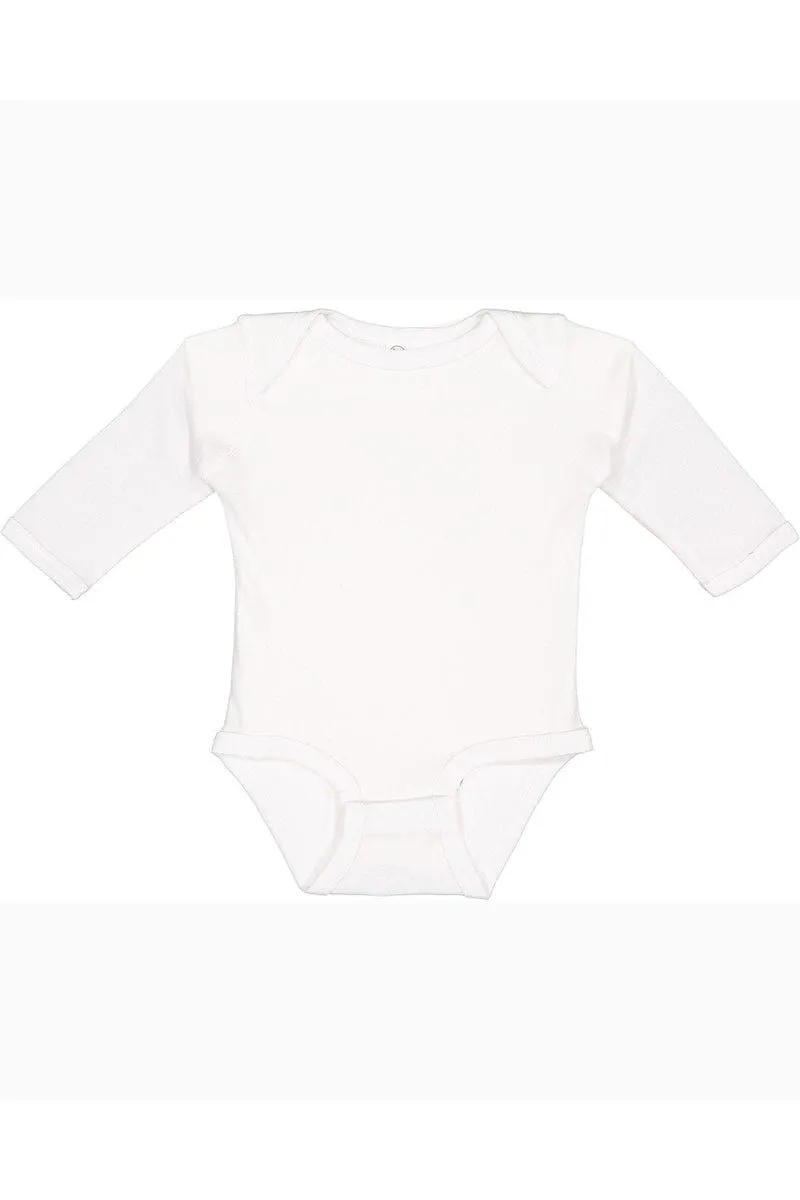 Rabbit Skins 4411: Infant Long-Sleeve Baby Rib Bodysuit